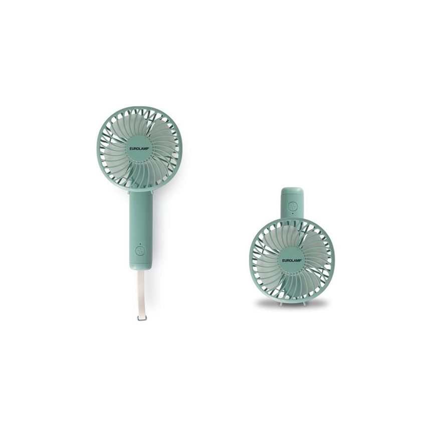 Nabíjací vreckový ventilátor 5W/5V 1200 mAh khaki