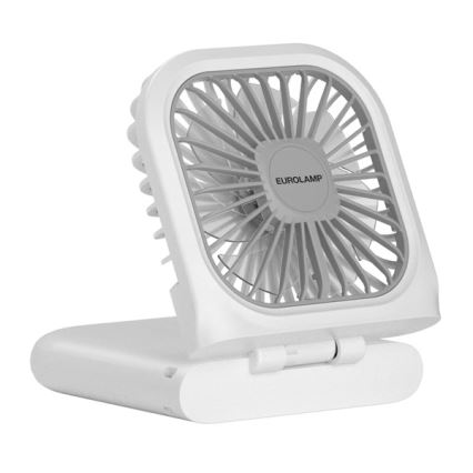 Nabíjací vreckový ventilátor 5W/5V 2500 mAh biely