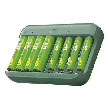 Nabíjačka batérií GP Charge & save 4×AA/AAA 1300 mAh/650 mAh 5V