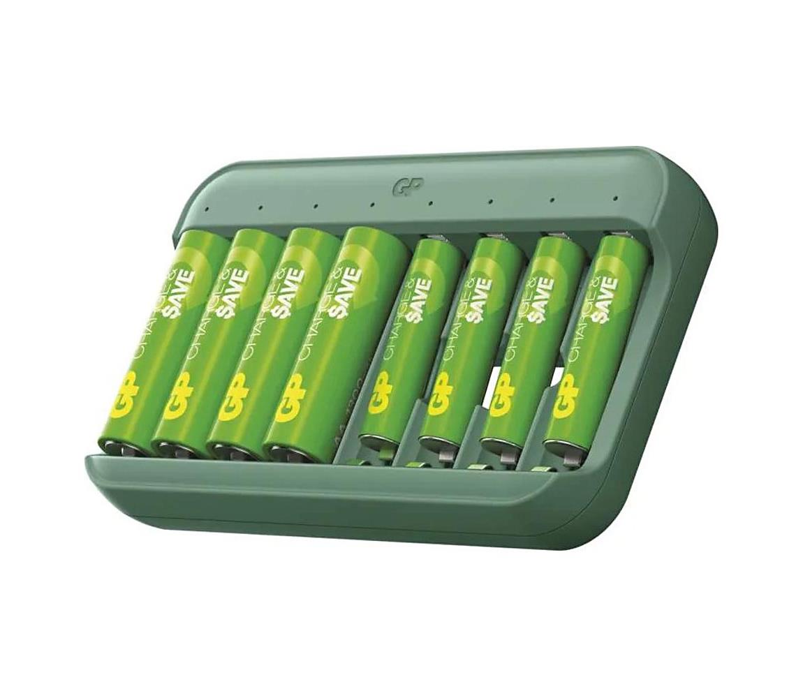 Nabíjačka batérií GP Charge & save pre 4× AA/AAA, 1300 mAh/650 mAh B58829