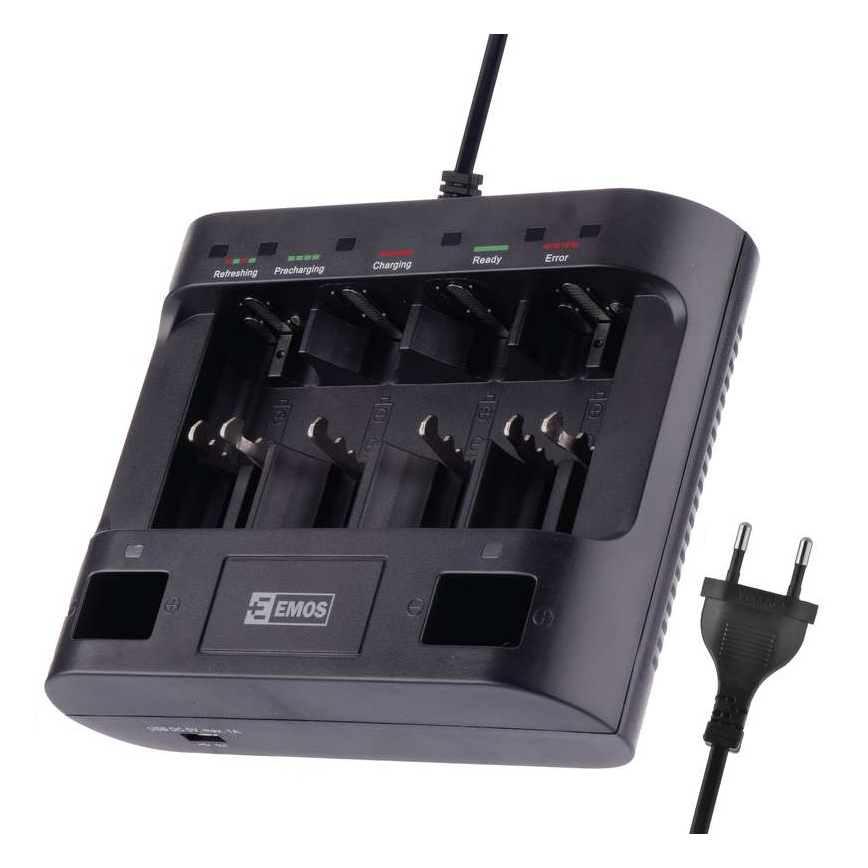 Nabíjačka batérií UNI6 AAA/AA/C/D/9V 230V