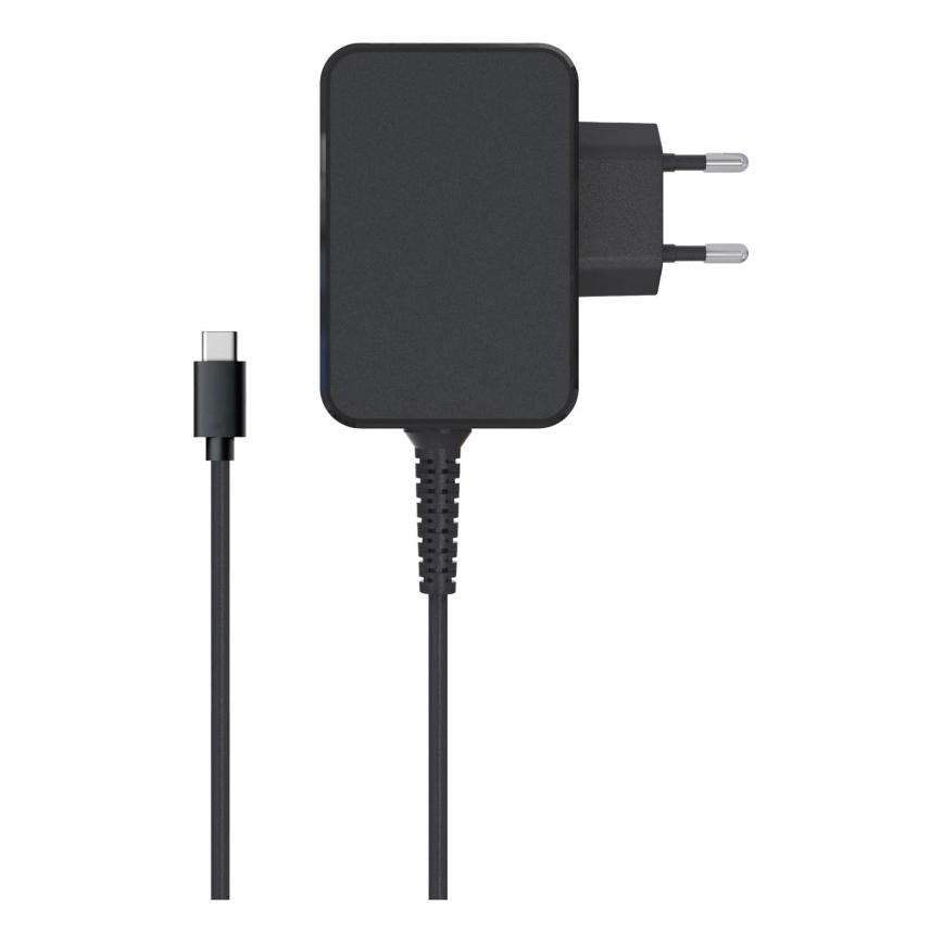 Nabíjačka Power Delivery USB-C 65W/230V čierna