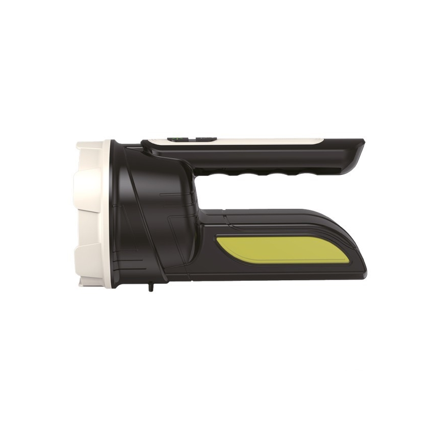 Nabíjateľná LED baterka 2xLED/3W/5V 210 lm 1200 mAh čierna