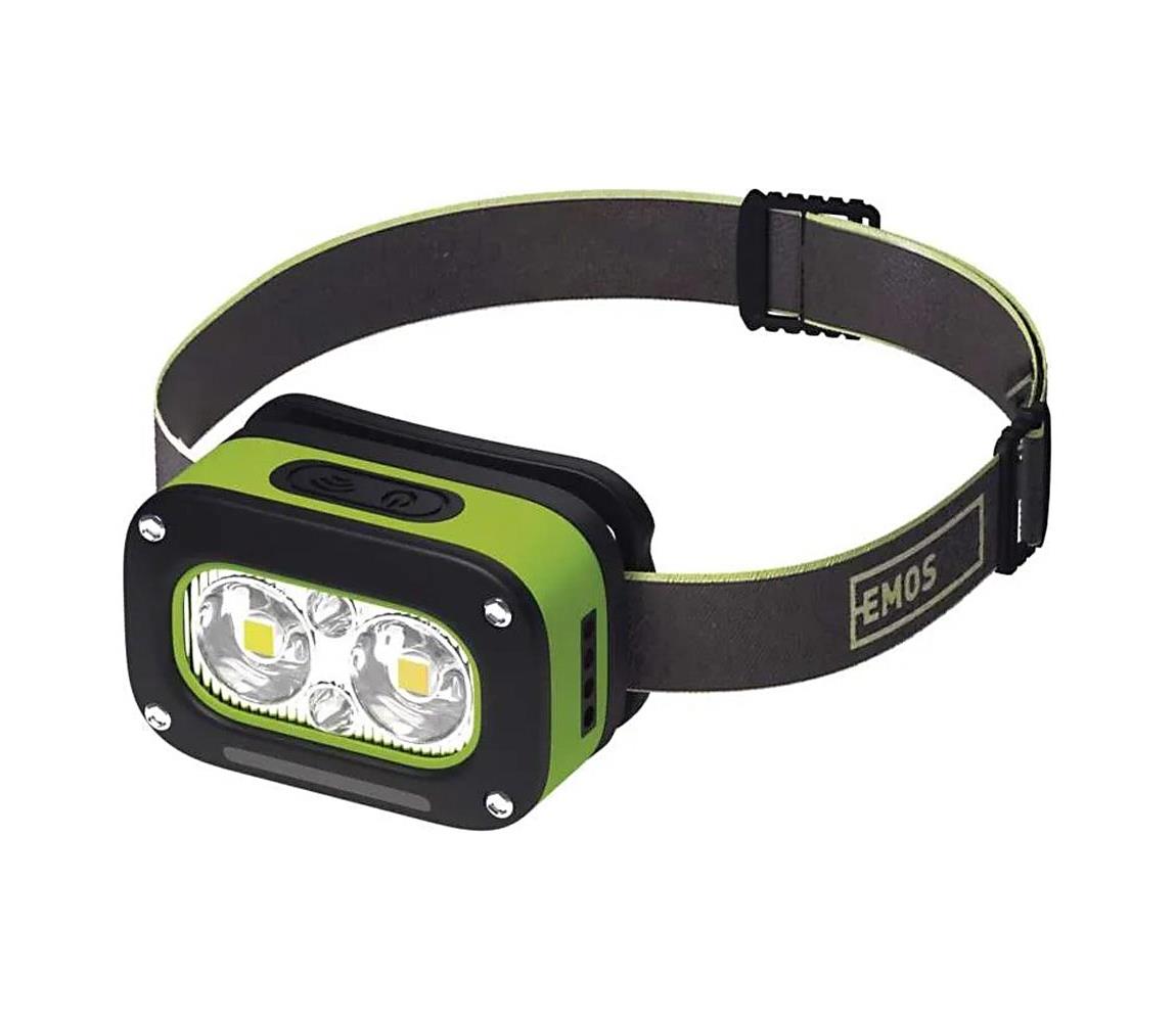 Nabíjateľná LED čelovka s USB nabíjaním, IP43, 800 mAh P3545
