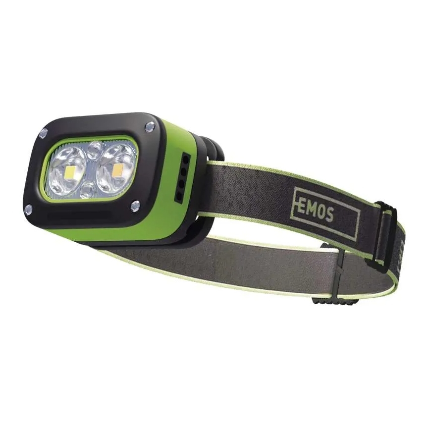 Nabíjateľná LED čelovka s USB nabíjaním, IP43, 800 mAh