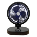 Nabíjateľný stolný ventilátor 5W/5V 1200 mAh čierny