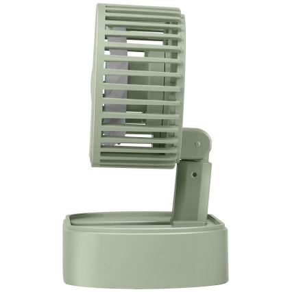 Nabíjateľný stolový ventilátor 3,7 V, 1200 mAh, zelený