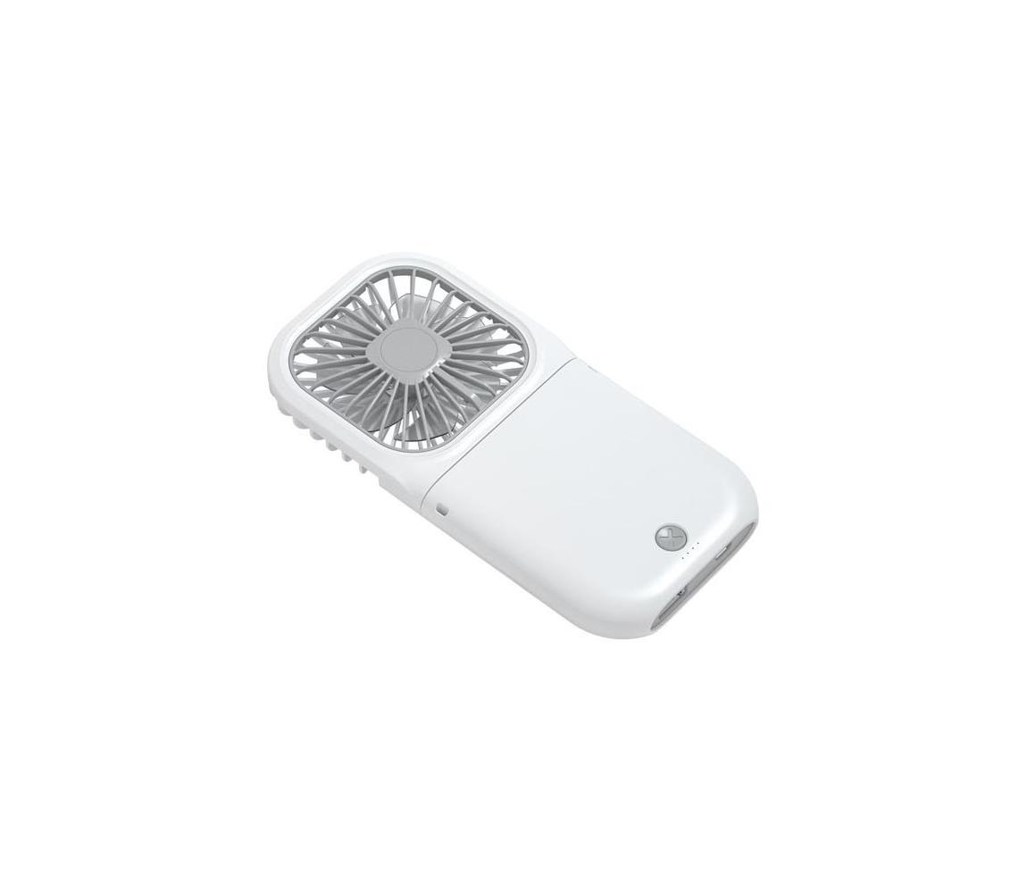 Eurolamp Nabíjateľný vreckový látor 5W/5V 2500 mAh biely 300-20542
