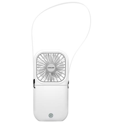 Nabíjateľný vreckový ventilátor 5W/5V 2500 mAh biely
