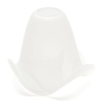 Náhradné sklo k lustru a lampe SISI E14 pr. 13 cm biela