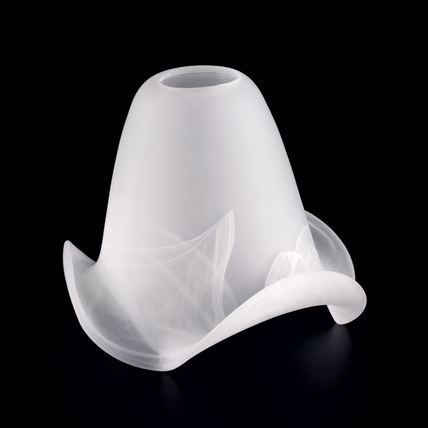 Náhradné sklo k lustru a lampe SISI E14 pr. 13 cm biela