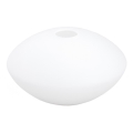 Náhradné sklo k lustru E14 pr. 15 cm biela