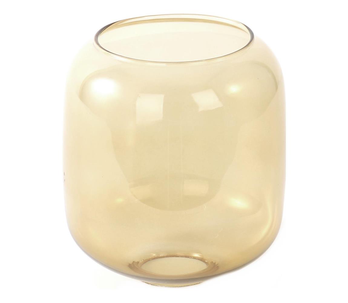 Náhradné sklo k lustru E27 pr. 14 cm dymovo-hnedé 7765