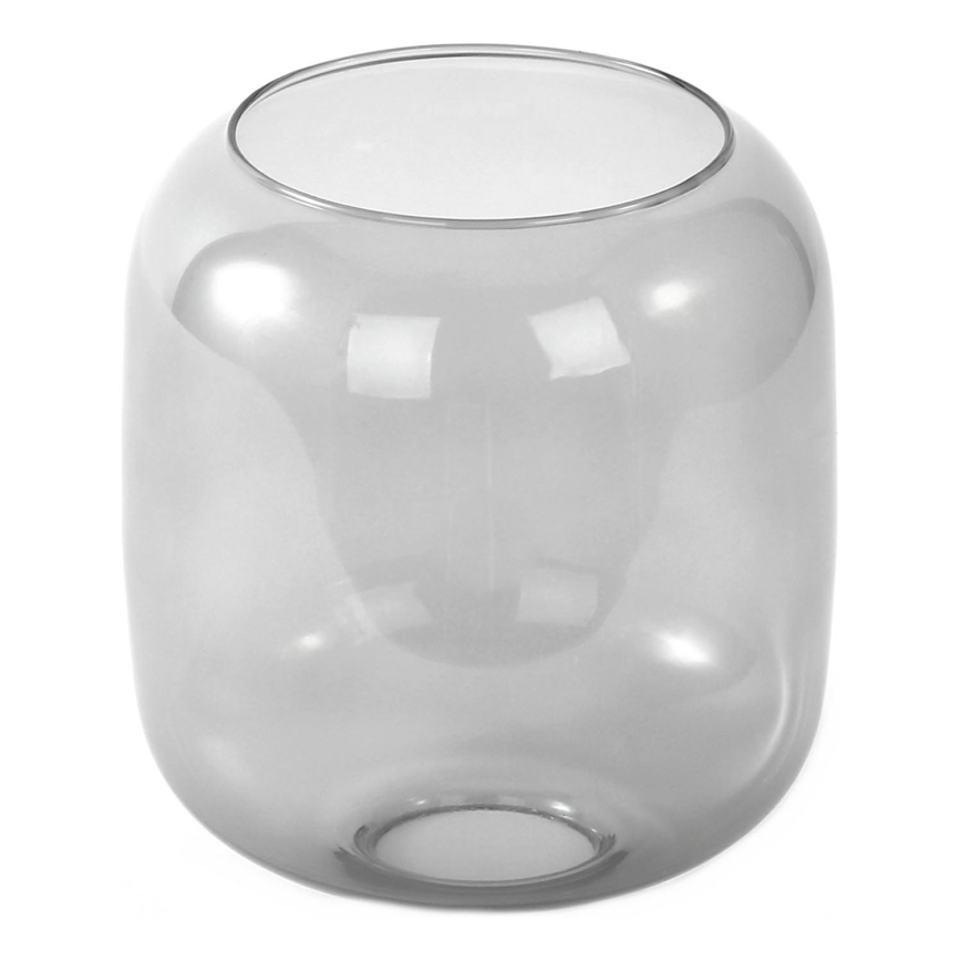 Náhradné sklo k lustru E27, priemer 14 cm, dymovo šedé
