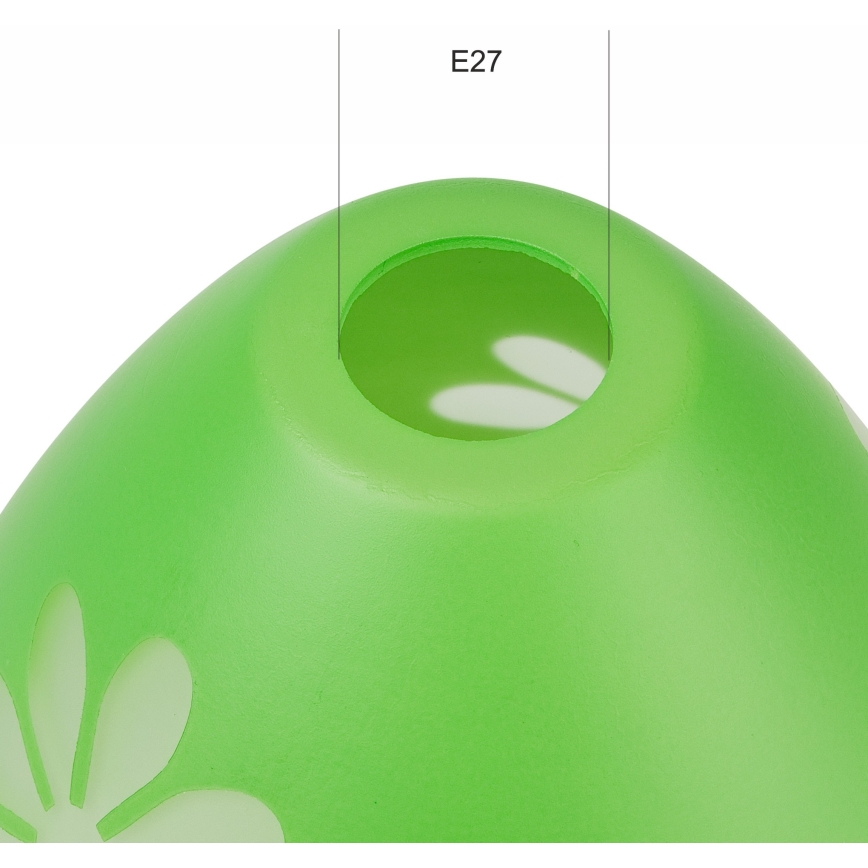 Náhradné sklo k lustru GARDEN E27 pr. 23 cm zelená