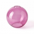 Náhradné sklo k lustru KULA E27, priemer 18 cm, dymovo-ružové