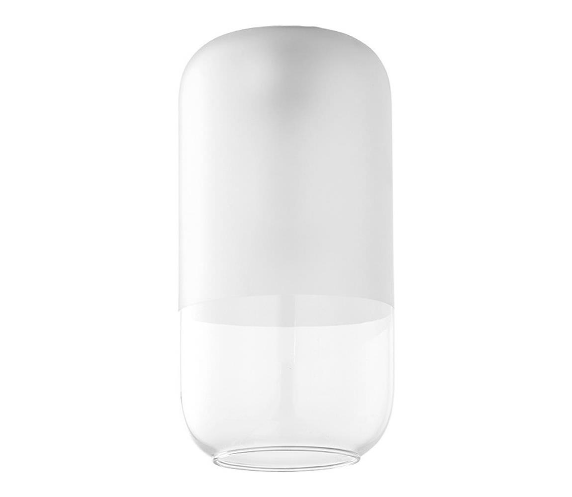 Náhradné sklo k lustru MARCO E27, priemer 14 cm, číre/biele 7777