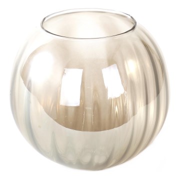 Náhradné sklo k lustru OTTICO E27, priemer 18 cm, dymovo-hnedé