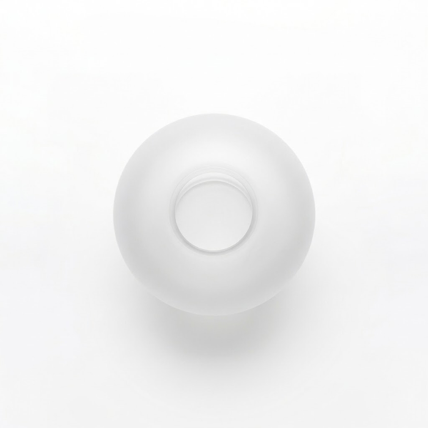Náhradné sklo na luster E27, priemer 15 cm, matné biele