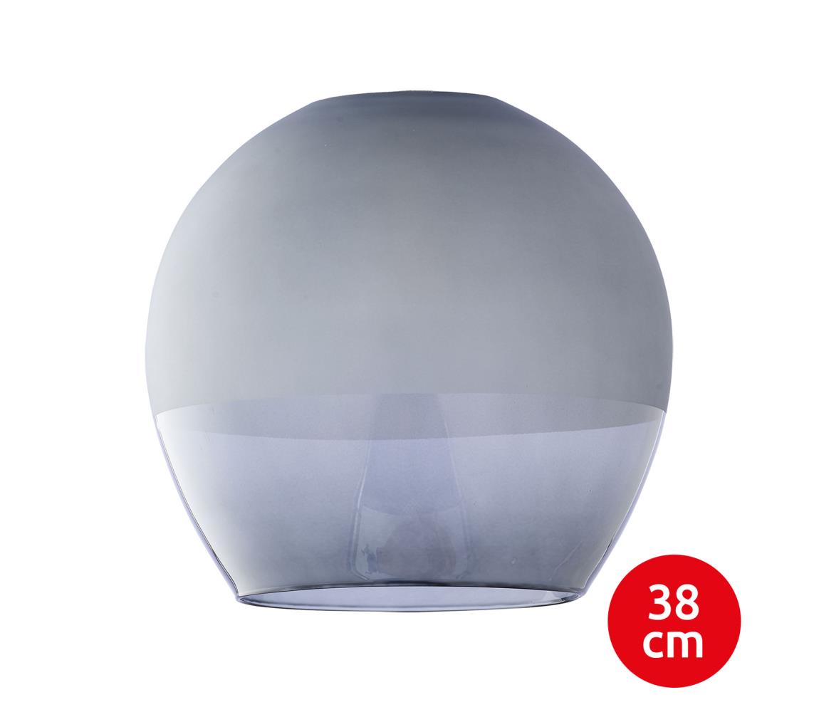 Náhradné sklo na luster KULA E27, priemer 38 cm, dymovo sivé 7773