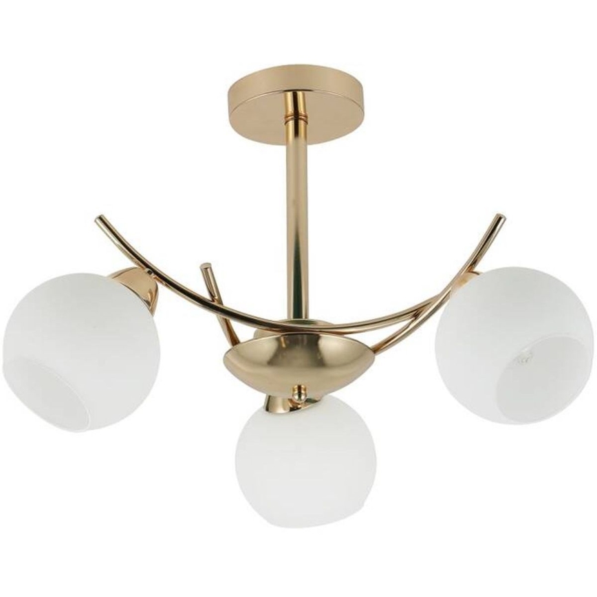 Náhradné sklo pre luster a nástennú lampu AMOS E27, pr. 13 cm, biela