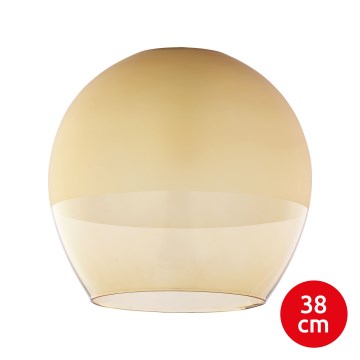 Náhradné sklo pre luster KULA E27, priemer 38 cm, dymovo-béžové