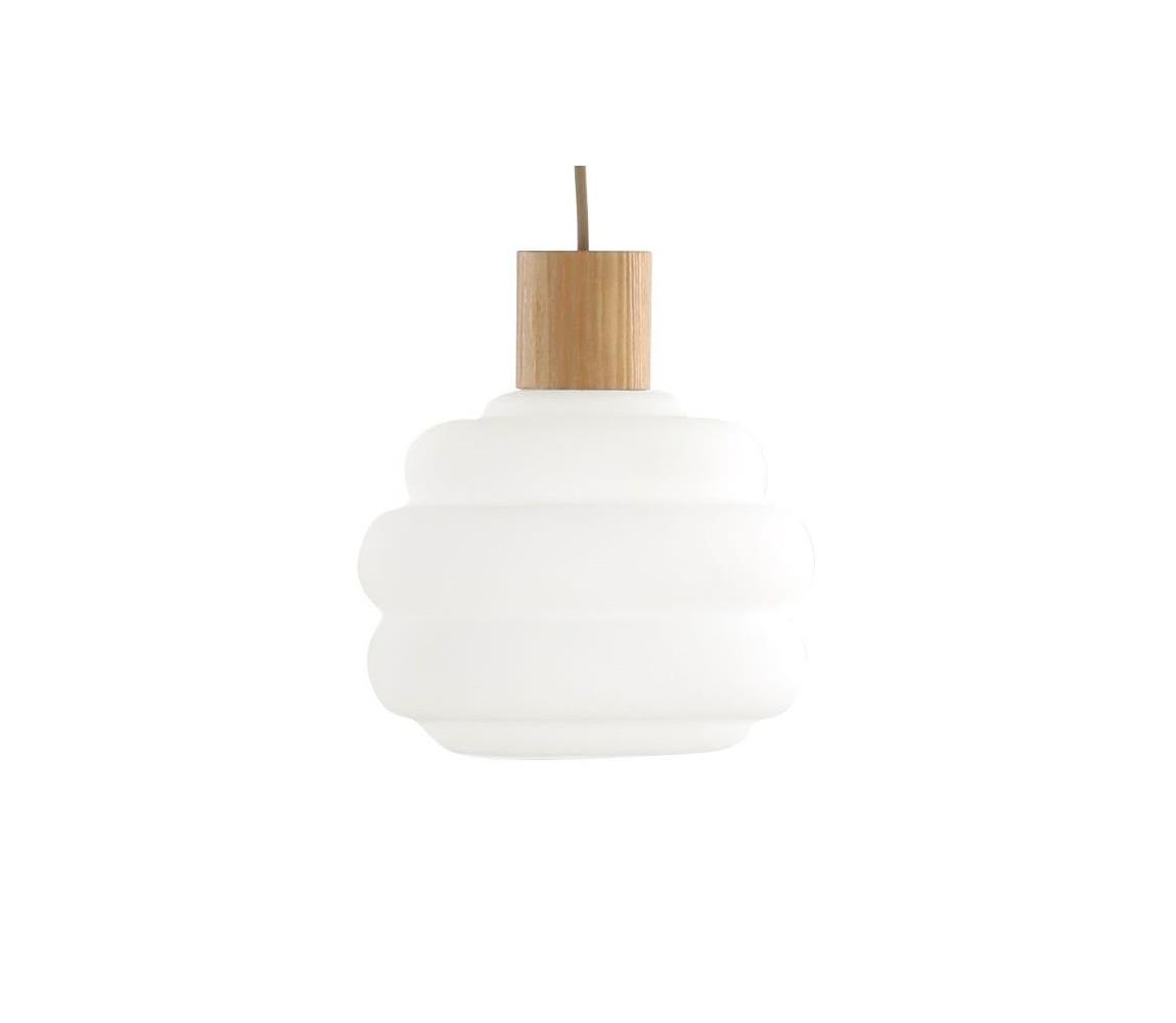 Náhradné sklo pre luster MELIA E27, pr. 20 cm, biele 7639