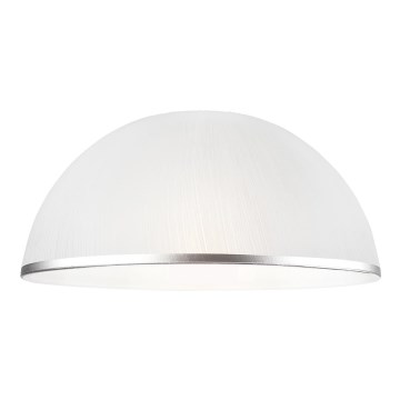 Náhradné sklo pre luster RETRO, ANTICO E27, priemer 30 cm, biela/strieborná
