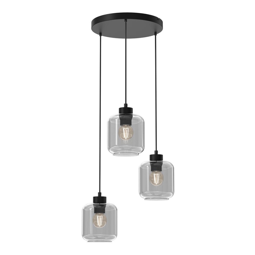 Náhradné sklo pre luster SOMBRA E27, priemer 16 cm, zadymená sivá