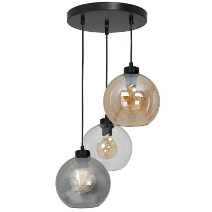 Náhradné sklo univerzálne SOFIA E27, priemer 20 cm, dymovo-béžové