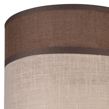 Náhradné tienidlo k lustru, stojacej lampe a nástennému svietidlu ANDREA E27 pr. 16 cm hnedá/béžová