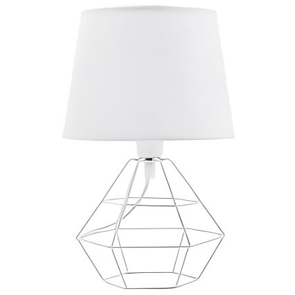 Náhradné tienidlo k stolnej lampe DIAMOND E27 biela