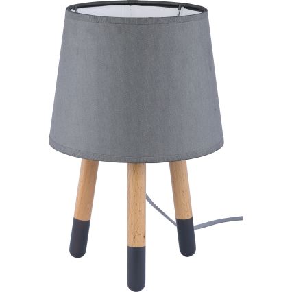 Náhradné tienidlo k stolovej lampe LAMA E27, priemer 15 cm, sivé