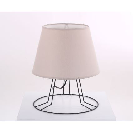 Náhradné tienidlo pre stolnú lampu E27, priemer 20 cm, béžové
