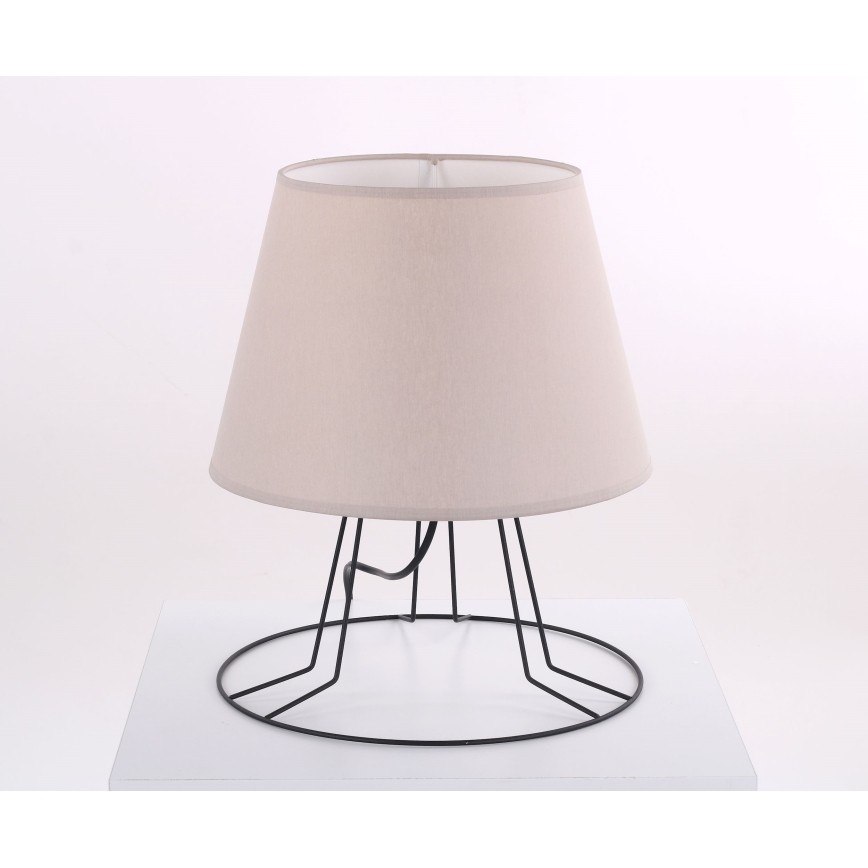 Náhradné tienidlo pre stolnú lampu E27, priemer 20 cm, béžové