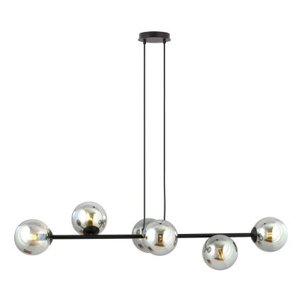 Náhradné tienidlo k lustru a nástennému svietidlu ROSSI pr. 14 cm sivá/dymová