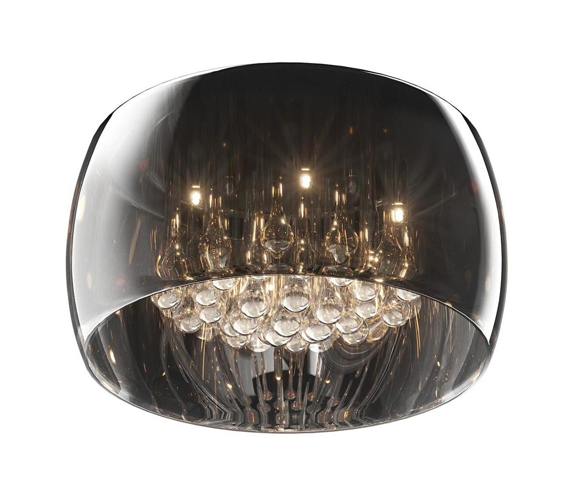 Zuma Line Náhradné univerzálne sklo CRYSTAL, JEWEL G9, priemer 40 cm, dymovo-šedé L.S1607-FZ-13