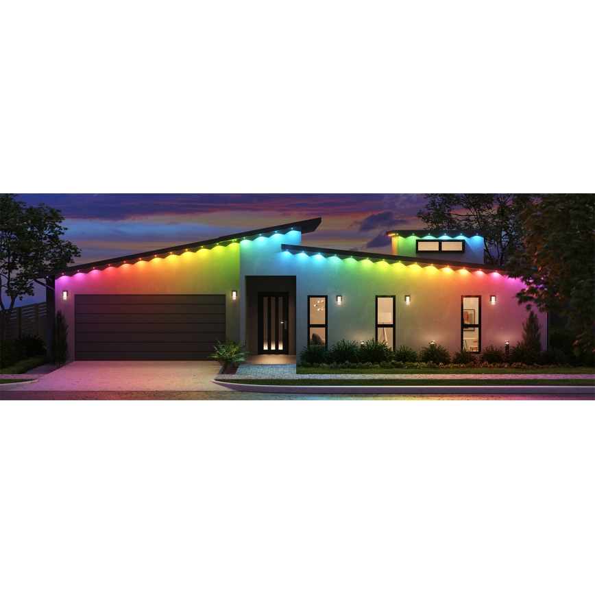 Nanoleaf - Rozširujúca sada LED RGBCW Stmievateľná vonkajšia reťaz 10xLED/7,2W/230V 5m 2200-6500K IP67 Wi-Fi