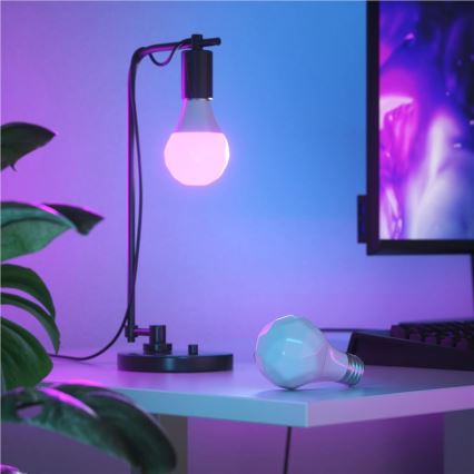 LED RGBW Stmievateľná žiarovka ESSENTIALS A60 E27/8,5W/230V CRI90 2700-6500K Wi-Fi - Nanoleaf