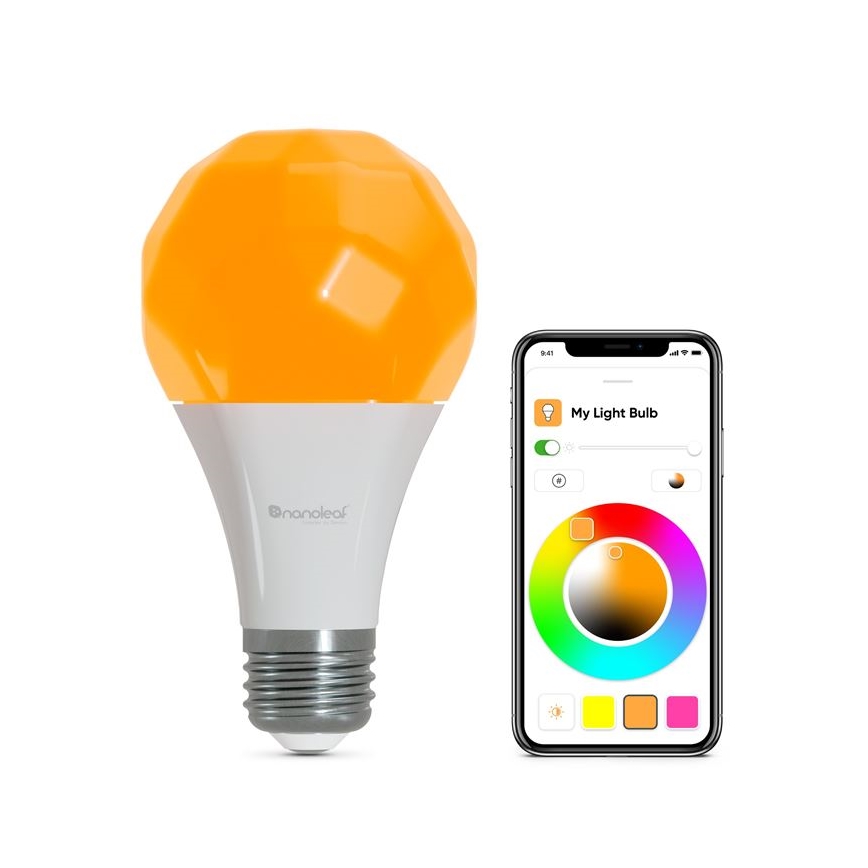 LED RGBW Stmievateľná žiarovka ESSENTIALS A60 E27/8,5W/230V CRI90 2700-6500K Wi-Fi - Nanoleaf