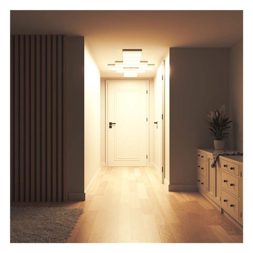Nanoleaf - SADA 3x LED RGBW Stmievateľné stropné svietidlo SKYLIGHT 1xLED/18W/230V + 2xLED/16W/230V 2700-6500K Wi-Fi