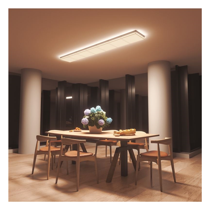 Nanoleaf - SADA 3x LED RGBW Stmievateľné stropné svietidlo SKYLIGHT 1xLED/18W/230V + 2xLED/16W/230V 2700-6500K Wi-Fi