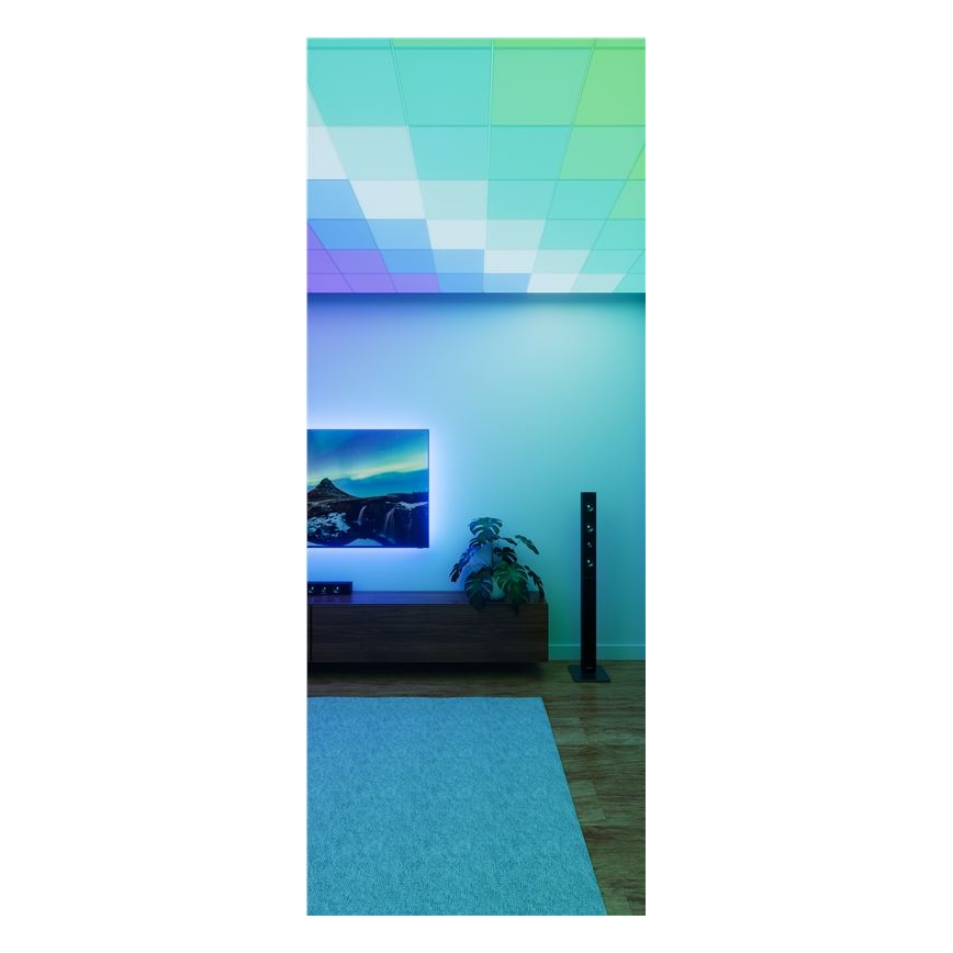 Nanoleaf - SADA 3x LED RGBW Stmievateľné stropné svietidlo SKYLIGHT 1xLED/18W/230V + 2xLED/16W/230V 2700-6500K Wi-Fi