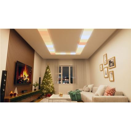 Nanoleaf - SADA 3x LED RGBW Stmievateľné stropné svietidlo SKYLIGHT 1xLED/18W/230V + 2xLED/16W/230V 2700-6500K Wi-Fi