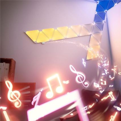 Nanoleaf SADA 15x LED RGB Stmievateľný panel RHYTHM LED/2W/230V Wi-Fi