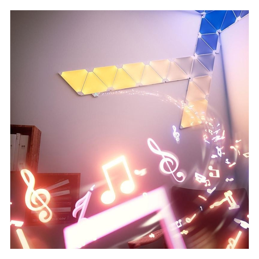 Nanoleaf SADA 15x LED RGB Stmievateľný panel RHYTHM LED/2W/230V Wi-Fi