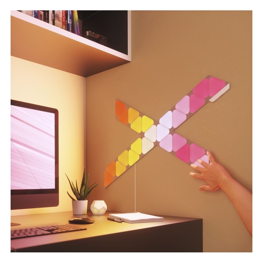 Nanoleaf - Rozširovacia SADA 10x LED RGB Stmievateľný panel TRIANGLES LED/0,5W/230V Wi-Fi