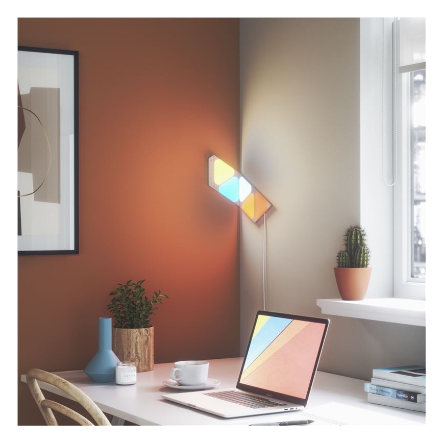 Nanoleaf - SADA 5x LED RGB Stmievateľný panel TRIANGLES LED/0,5W/230V 1200-6500K Wi-Fi