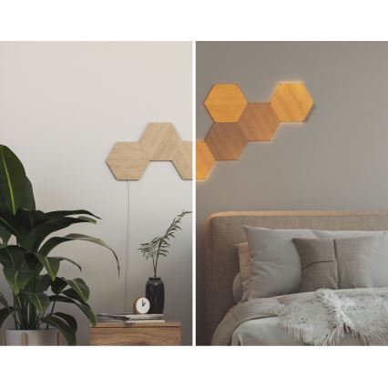 Nanoleaf - SADA 3x LED Stmievateľný panel HEXAGONS LED/2W/230V Wi-Fi