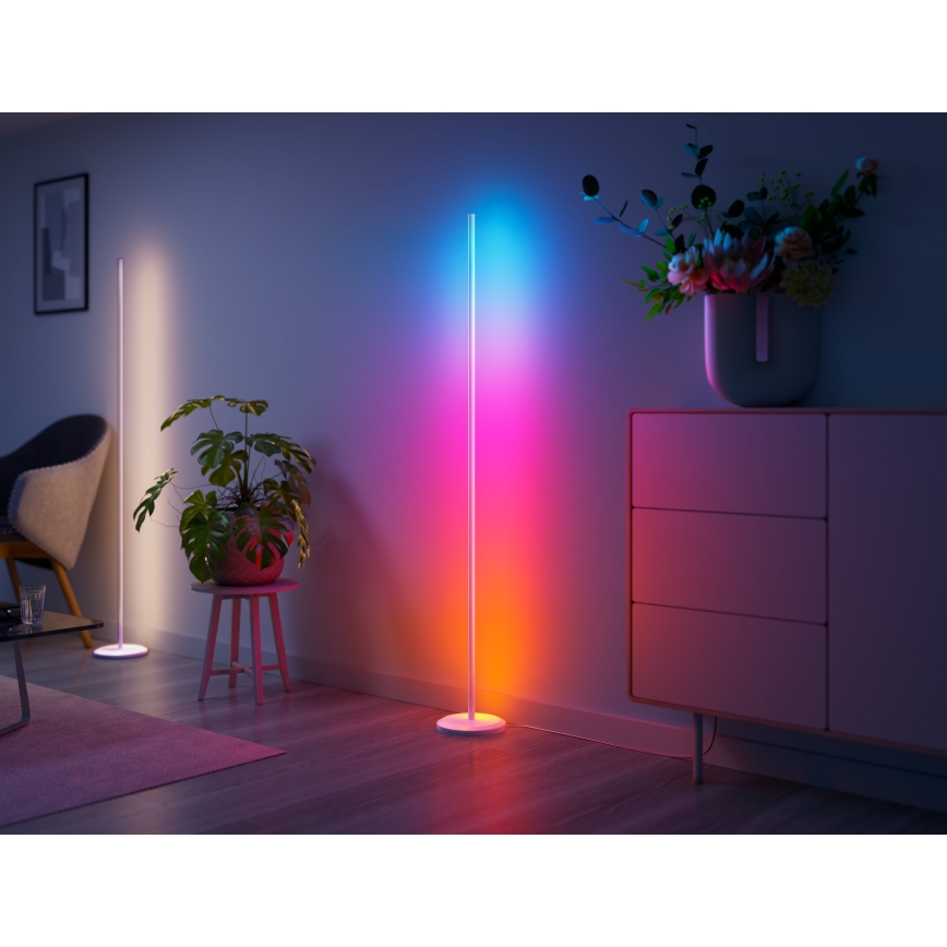 Nanoleaf - LED RGBW stmievaná stojacia lampa LED/22W/230V 2200-6500K Wi-Fi biela